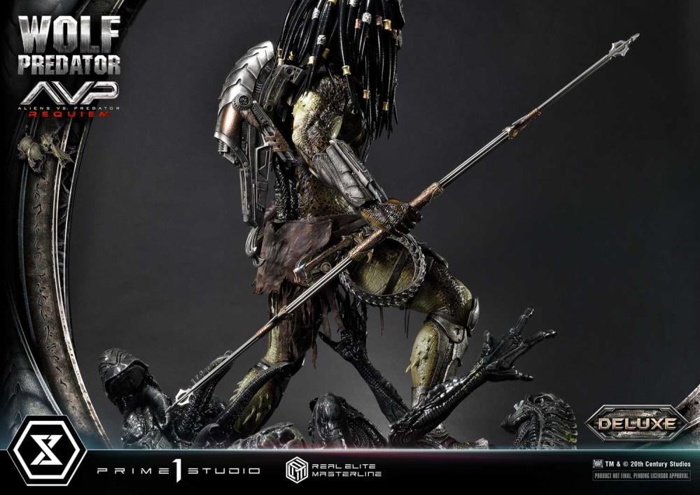 Aliens vs. Predator: Requiem Real Elite Masterline Wolf Predator (Deluxe Ver.) 1/3 Scale Limited Edition Statue (with Bonus) Gallery Image 136