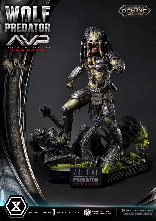 Aliens vs. Predator: Requiem Real Elite Masterline Wolf Predator (Deluxe Ver.) 1/3 Scale Limited Edition Statue (with Bonus) Gallery Image 84