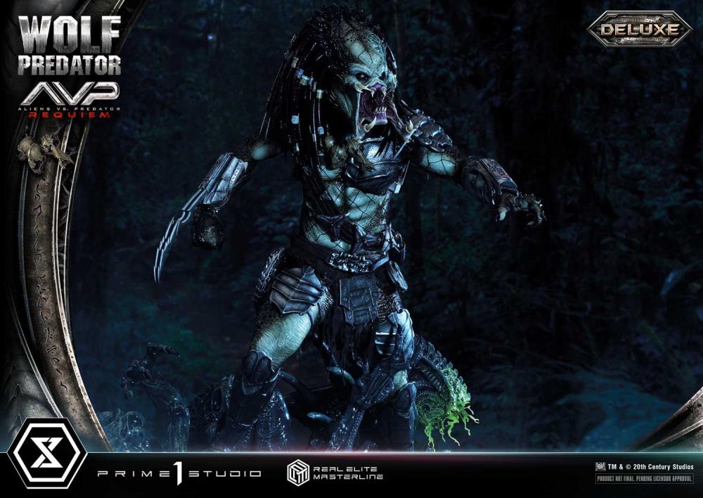 Aliens vs. Predator: Requiem Real Elite Masterline Wolf Predator (Deluxe Ver.) 1/3 Scale Limited Edition Statue (with Bonus) Gallery Image 65