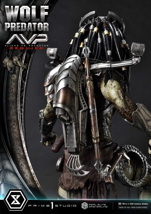 Aliens vs. Predator: Requiem Real Elite Masterline Wolf Predator (Deluxe Ver.) 1/3 Scale Limited Edition Statue (with Bonus) Gallery Image 127