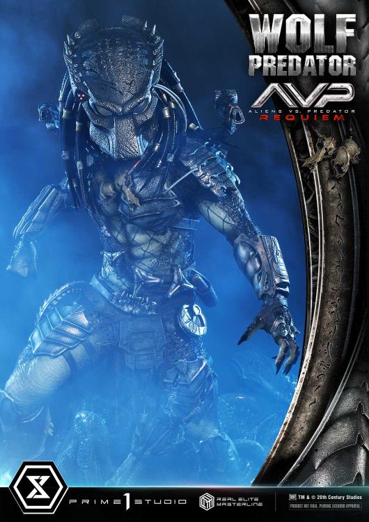 Aliens vs. Predator: Requiem Real Elite Masterline Wolf Predator (Deluxe Ver.) 1/3 Scale Limited Edition Statue (with Bonus) Gallery Image 81