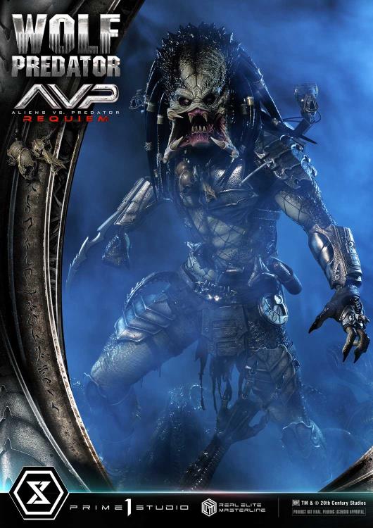 Aliens vs. Predator: Requiem Real Elite Masterline Wolf Predator (Deluxe Ver.) 1/3 Scale Limited Edition Statue (with Bonus) Gallery Image 80