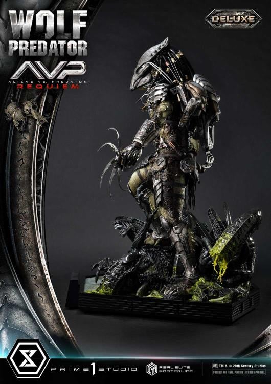 Aliens vs. Predator: Requiem Real Elite Masterline Wolf Predator (Deluxe Ver.) 1/3 Scale Limited Edition Statue (with Bonus) Gallery Image 98