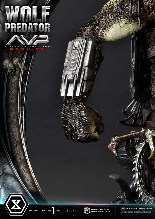 Aliens vs. Predator: Requiem Real Elite Masterline Wolf Predator (Deluxe Ver.) 1/3 Scale Limited Edition Statue (with Bonus) Gallery Image 115