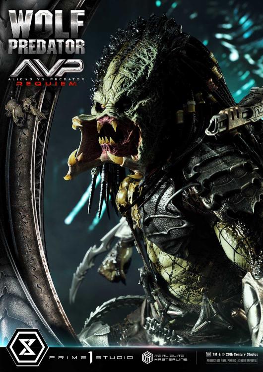 Aliens vs. Predator: Requiem Real Elite Masterline Wolf Predator (Deluxe Ver.) 1/3 Scale Limited Edition Statue (with Bonus) Gallery Image 16