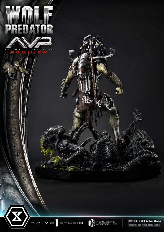 Aliens vs. Predator: Requiem Real Elite Masterline Wolf Predator (Deluxe Ver.) 1/3 Scale Limited Edition Statue (with Bonus) Gallery Image 91