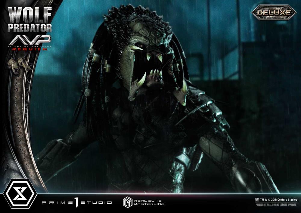 Aliens vs. Predator: Requiem Real Elite Masterline Wolf Predator (Deluxe Ver.) 1/3 Scale Limited Edition Statue (with Bonus) Gallery Image 37