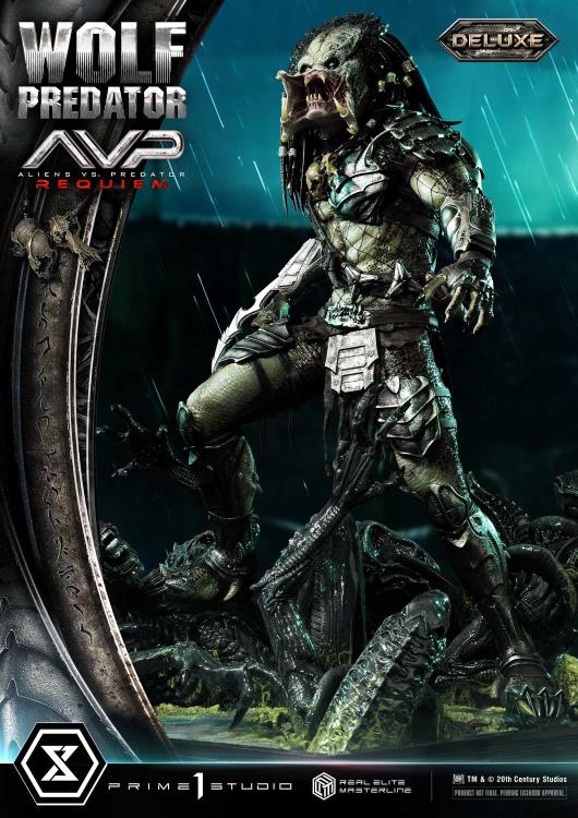 Aliens vs. Predator: Requiem Real Elite Masterline Wolf Predator (Deluxe Ver.) 1/3 Scale Limited Edition Statue (with Bonus) Gallery Image 52