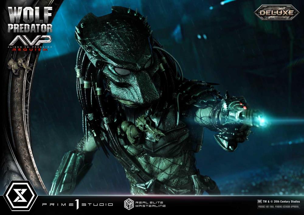 Aliens vs. Predator: Requiem Real Elite Masterline Wolf Predator (Deluxe Ver.) 1/3 Scale Limited Edition Statue (with Bonus) Gallery Image 42