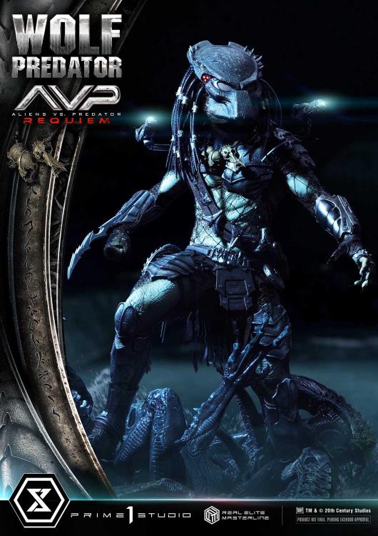 Aliens vs. Predator: Requiem Real Elite Masterline Wolf Predator (Deluxe Ver.) 1/3 Scale Limited Edition Statue (with Bonus) Gallery Image 74