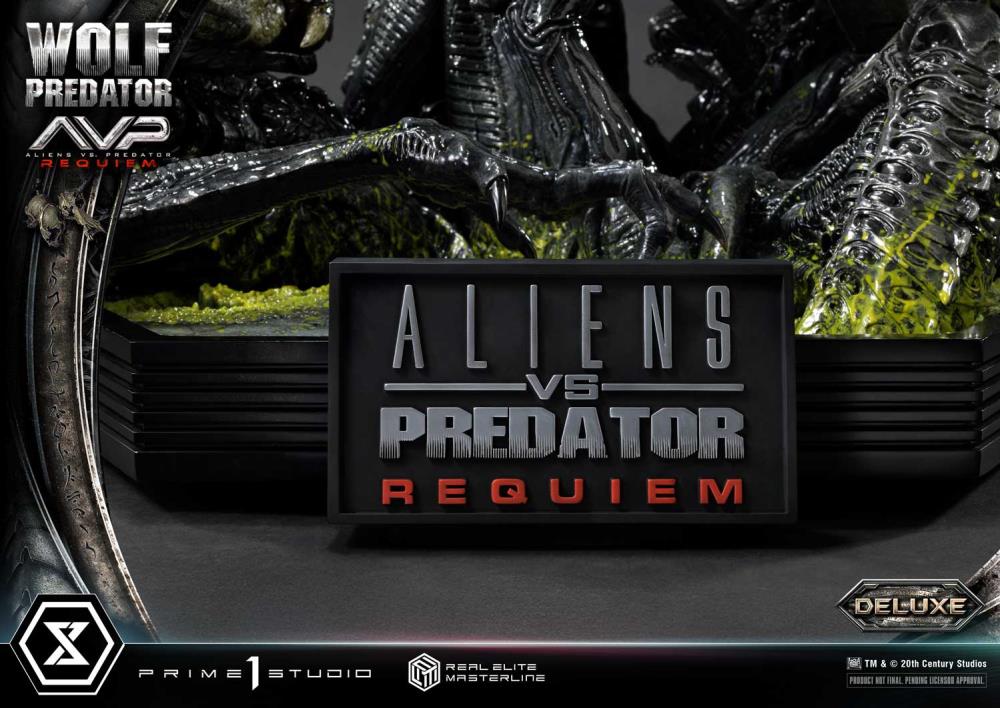 Aliens vs. Predator: Requiem Real Elite Masterline Wolf Predator (Deluxe Ver.) 1/3 Scale Limited Edition Statue (with Bonus) Gallery Image 156