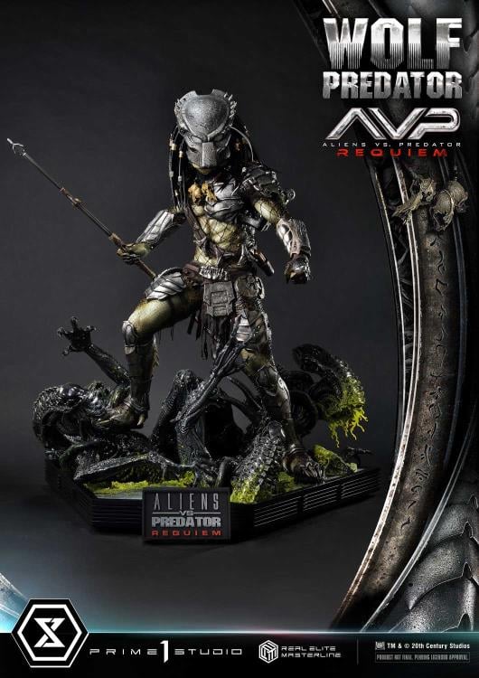 Aliens vs. Predator: Requiem Real Elite Masterline Wolf Predator (Deluxe Ver.) 1/3 Scale Limited Edition Statue (with Bonus) Gallery Image 86