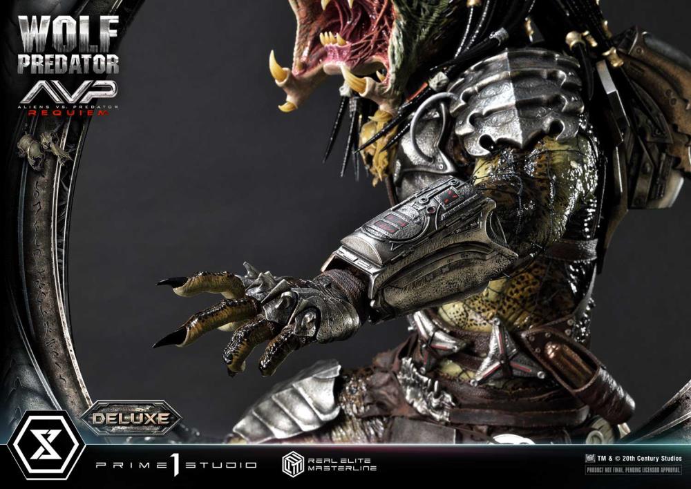 Aliens vs. Predator: Requiem Real Elite Masterline Wolf Predator (Deluxe Ver.) 1/3 Scale Limited Edition Statue (with Bonus) Gallery Image 137