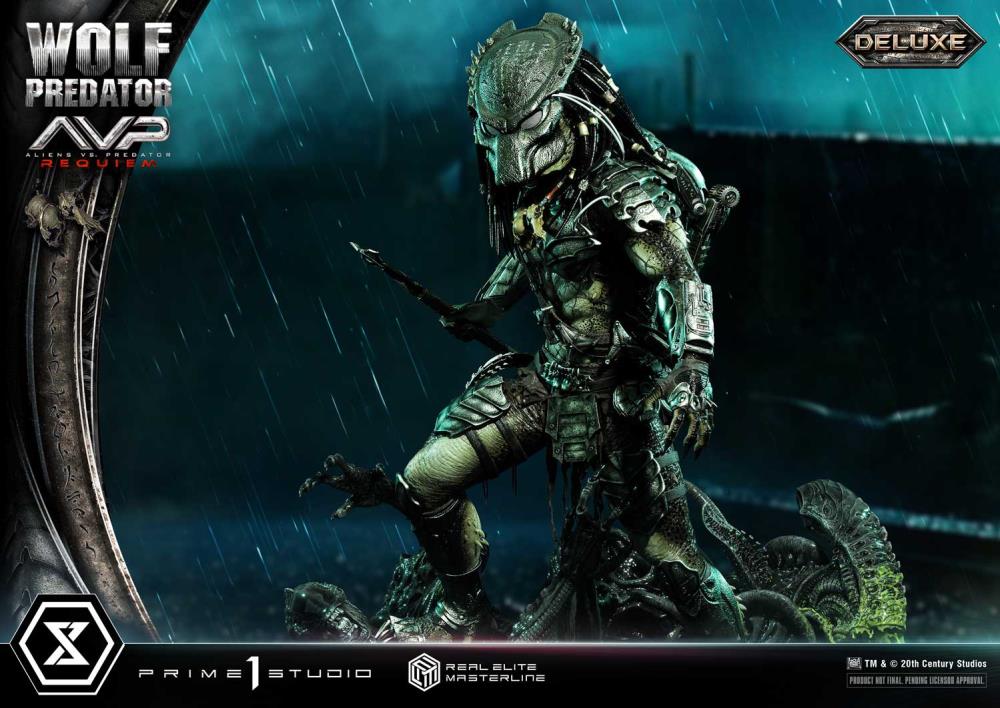 Aliens vs. Predator: Requiem Real Elite Masterline Wolf Predator (Deluxe Ver.) 1/3 Scale Limited Edition Statue (with Bonus) Gallery Image 22