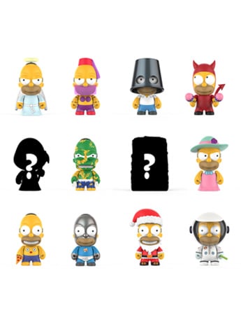 The Simpsons Many Faces of Homer Random Blind Box Mini Figure Gallery Image 2