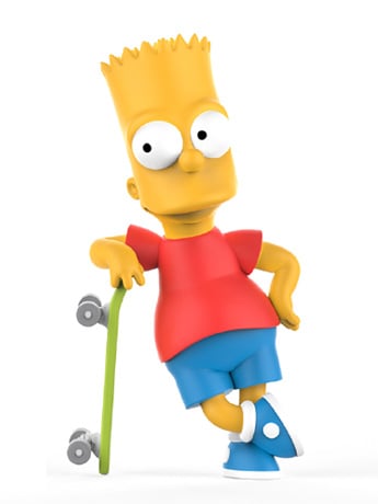 The Simpsons Art Giant Bart Simpson Designer Art Sculpture Gallery Image 2