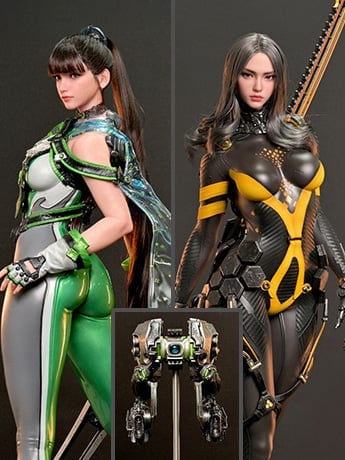 Stellar Blade Hyperreal Eve, Tachy and Drone 1/3 Scale Limited Edition Statue Set Gallery Image 2
