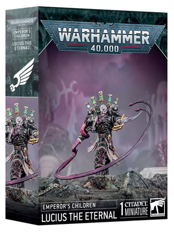 Warhammer 40,000 Emperor's Children Lucius the Eternal Citadel Miniature Gallery Image 2