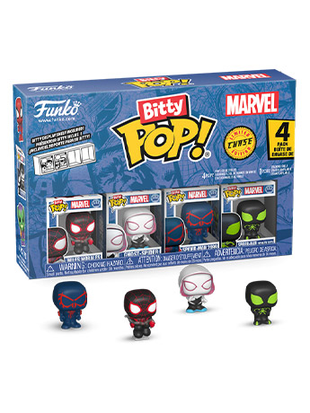 Marvel Bitty Pop! Spider-Man Series 2 Four-Pack Gallery Image 2