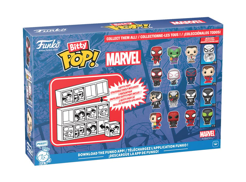 Marvel Bitty Pop! Spider-Man Series 2 Four-Pack Gallery Image 4