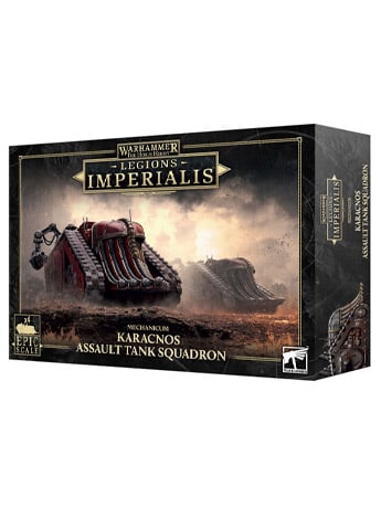 Warhammer: The Horus Heresy Legions Imperialis Mechanicum Karacnos Assault Tank Squadron Epic Scale Miniatures Set Gallery Image 2