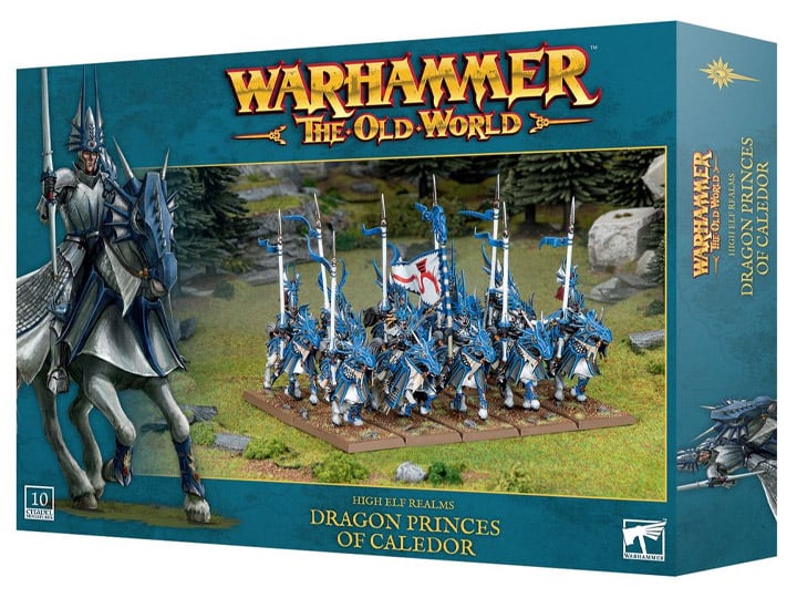 Warhammer: The Old World High Elf Realms Dragon Princes of Caledor Citadel Miniatures Set Gallery Image 1