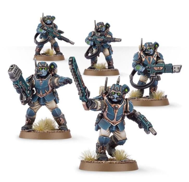 Warhammer 40,000 Astra Militarum Tempestus Scions Miniatures Set Gallery Image 3