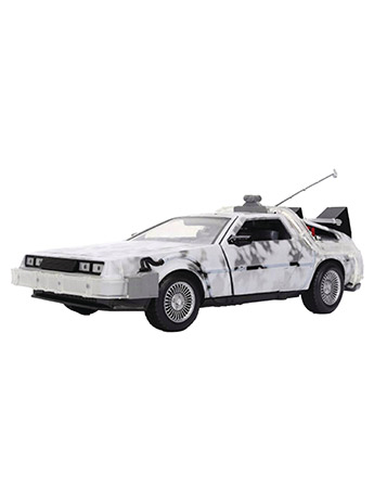 Back to the Future Hollywood Rides DeLorean Time Machine (Frosted