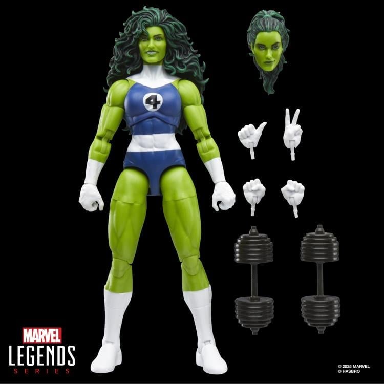 Fantastic Four Marvel Legends Retro Collection She-Hulk Action Figure Gallery Image 9