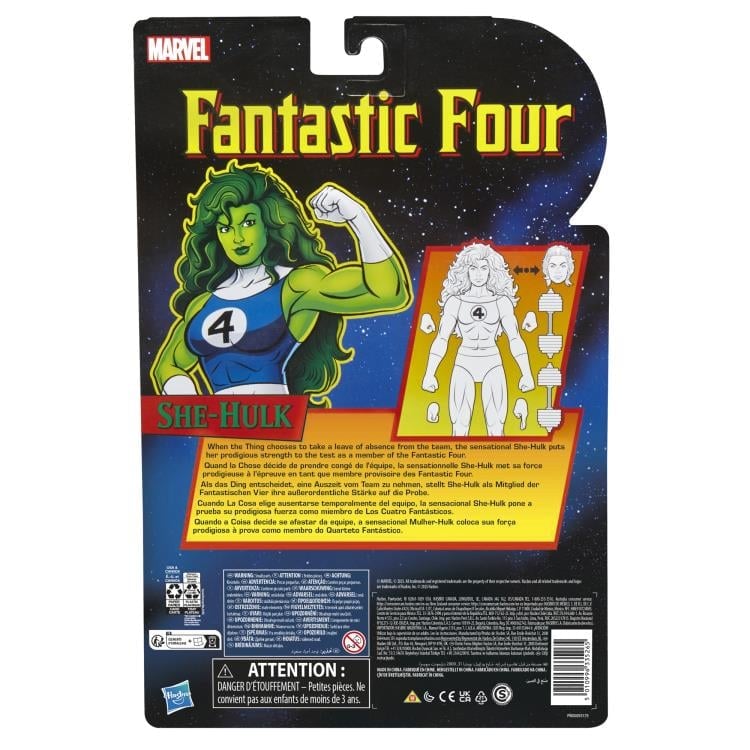 Fantastic Four Marvel Legends Retro Collection She-Hulk Action Figure Gallery Image 13