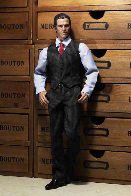 1/6 Scale X22 Men's Grey Striped Suit Gallery Image 6