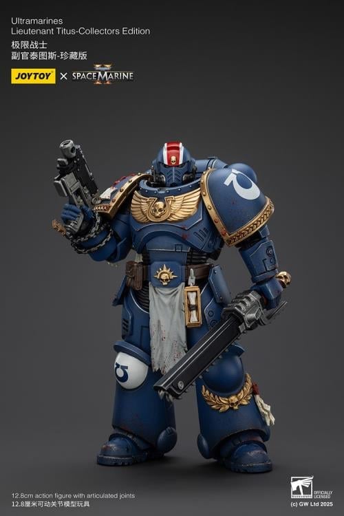Warhammer 40,000: Space Marine 2 Ultramarines Lieutenant Titus (Collectors Edition) 1/18 Scale Action Figure Gallery Image 5