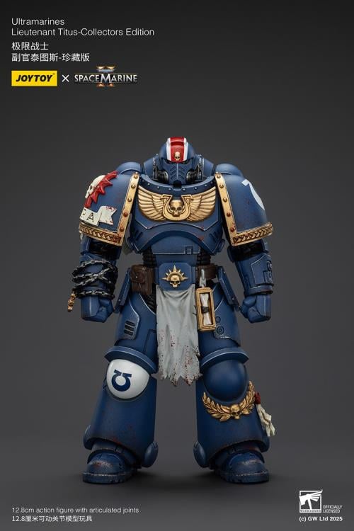 Warhammer 40,000: Space Marine 2 Ultramarines Lieutenant Titus (Collectors Edition) 1/18 Scale Action Figure Gallery Image 3