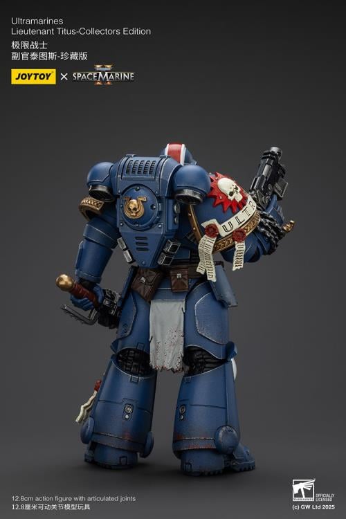 Warhammer 40,000: Space Marine 2 Ultramarines Lieutenant Titus (Collectors Edition) 1/18 Scale Action Figure Gallery Image 6