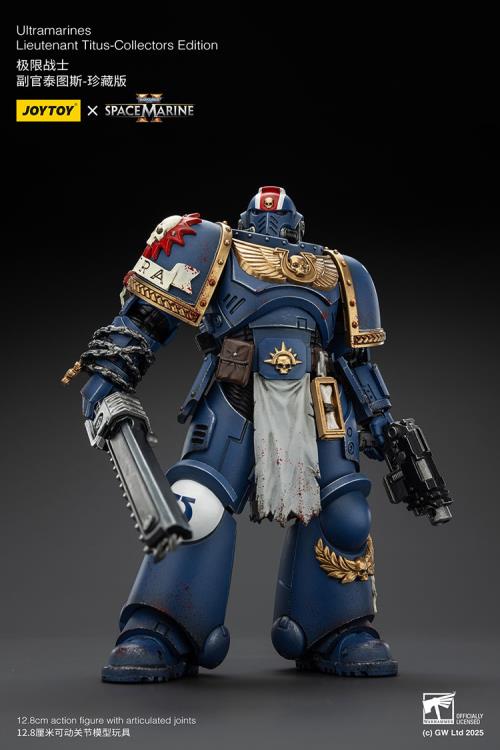 Warhammer 40,000: Space Marine 2 Ultramarines Lieutenant Titus (Collectors Edition) 1/18 Scale Action Figure Gallery Image 14