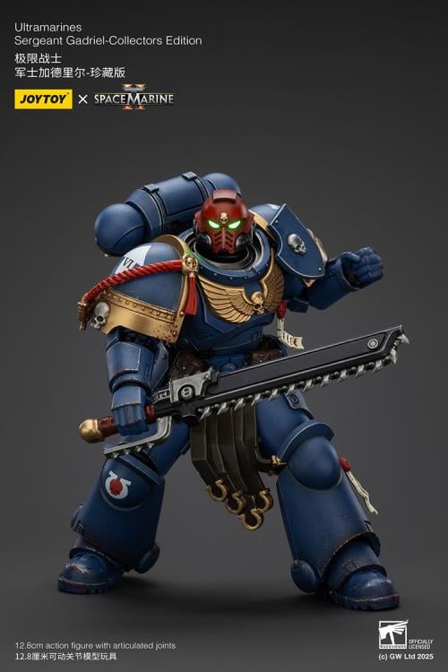 Warhammer 40,000: Space Marine 2 Ultramarines Sergeant Gadriel (Collectors Edition) 1/18 Scale Action Figure Gallery Image 14