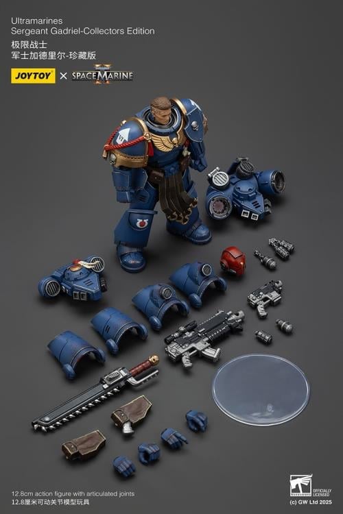 Warhammer 40,000: Space Marine 2 Ultramarines Sergeant Gadriel (Collectors Edition) 1/18 Scale Action Figure Gallery Image 17