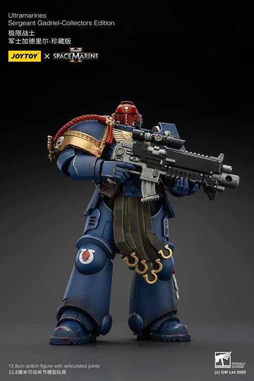 Warhammer 40,000: Space Marine 2 Ultramarines Sergeant Gadriel (Collectors Edition) 1/18 Scale Action Figure Gallery Image 7