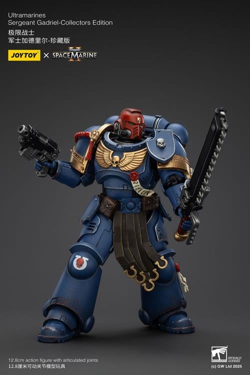 Warhammer 40,000: Space Marine 2 Ultramarines Sergeant Gadriel (Collectors Edition) 1/18 Scale Action Figure Gallery Image 9