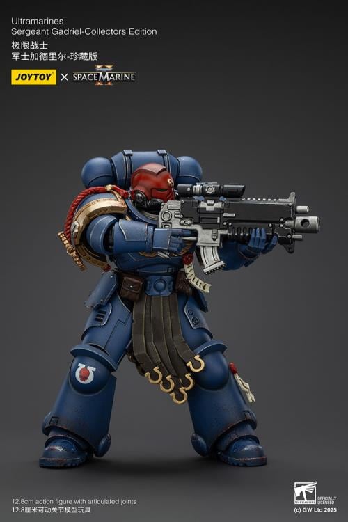 Warhammer 40,000: Space Marine 2 Ultramarines Sergeant Gadriel (Collectors Edition) 1/18 Scale Action Figure Gallery Image 11