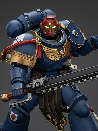 Warhammer 40,000: Space Marine 2 Ultramarines Sergeant Gadriel (Collectors Edition) 1/18 Scale Action Figure Gallery Image 2