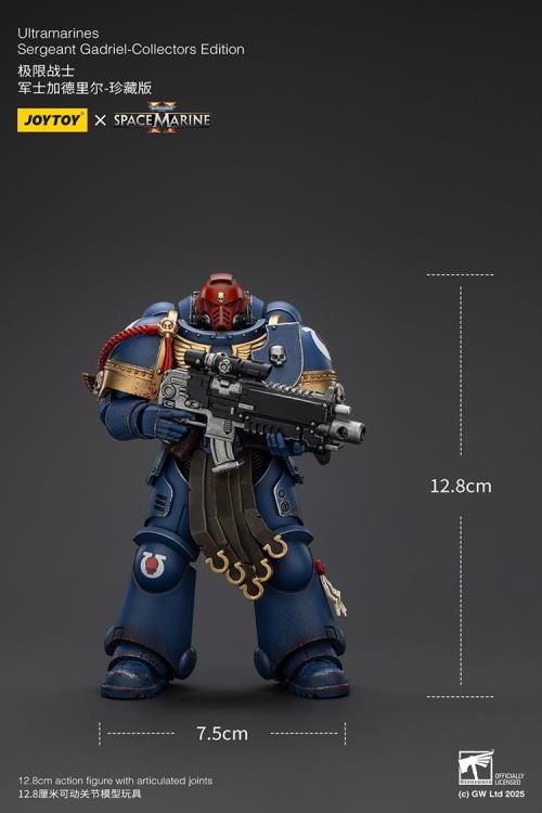 Warhammer 40,000: Space Marine 2 Ultramarines Sergeant Gadriel (Collectors Edition) 1/18 Scale Action Figure Gallery Image 16