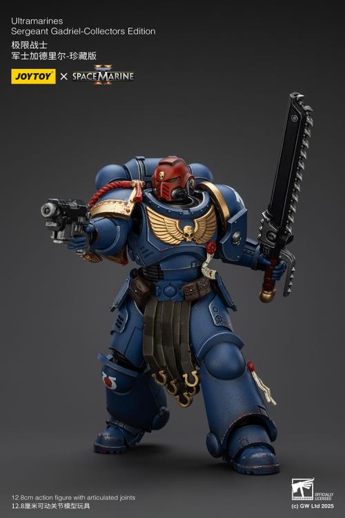 Warhammer 40,000: Space Marine 2 Ultramarines Sergeant Gadriel (Collectors Edition) 1/18 Scale Action Figure Gallery Image 10