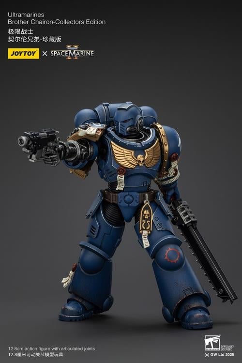 Warhammer 40,000: Space Marine 2 Ultramarines Brother Chairon (Collectors Edition) 1/18 Scale Action Figure Gallery Image 9