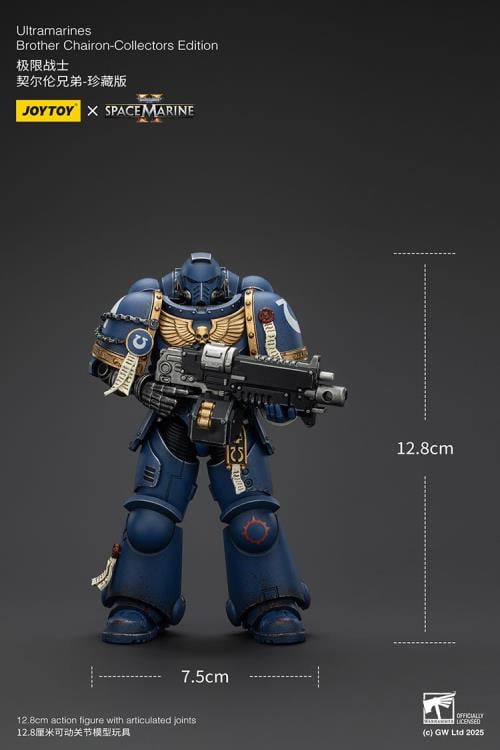 Warhammer 40,000: Space Marine 2 Ultramarines Brother Chairon (Collectors Edition) 1/18 Scale Action Figure Gallery Image 15
