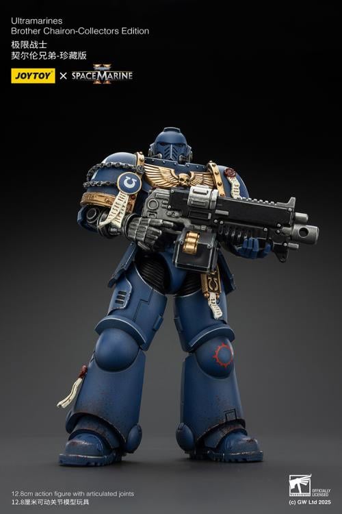 Warhammer 40,000: Space Marine 2 Ultramarines Brother Chairon (Collectors Edition) 1/18 Scale Action Figure Gallery Image 7
