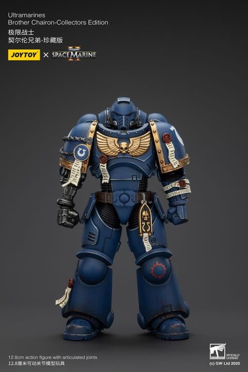 Warhammer 40,000: Space Marine 2 Ultramarines Brother Chairon (Collectors Edition) 1/18 Scale Action Figure Gallery Image 3