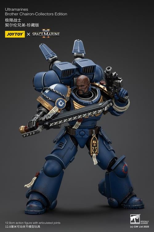 Warhammer 40,000: Space Marine 2 Ultramarines Brother Chairon (Collectors Edition) 1/18 Scale Action Figure Gallery Image 12