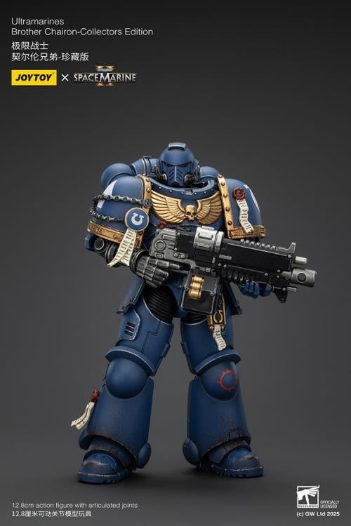 Warhammer 40,000: Space Marine 2 Ultramarines Brother Chairon (Collectors Edition) 1/18 Scale Action Figure Gallery Image 6