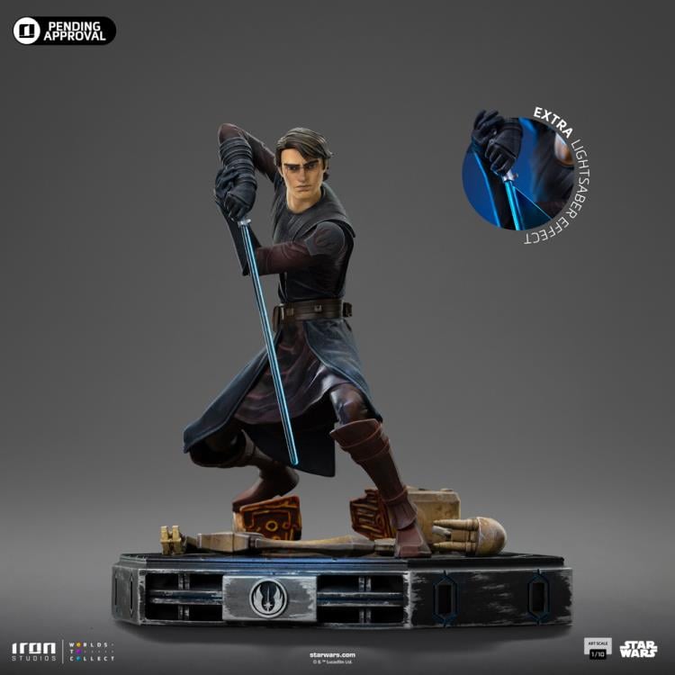 Star Wars: The Clone Wars Anakin Skywalker 1/10 Art Scale Limited Edition Statue Gallery Image 3